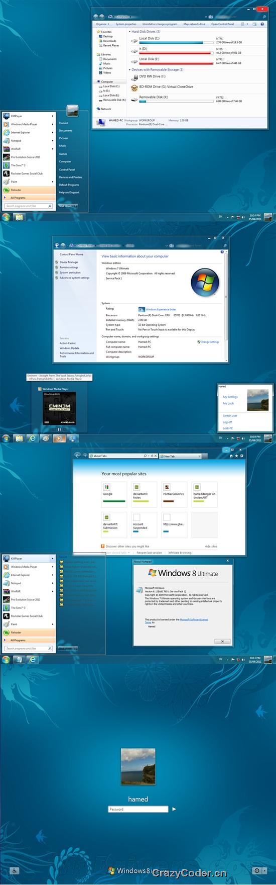 将Windows把win7装扮成,将Win7 SP1装扮成Windows 8